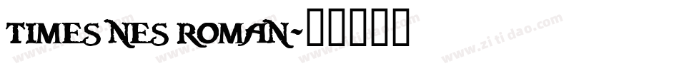 times nes roman字体转换